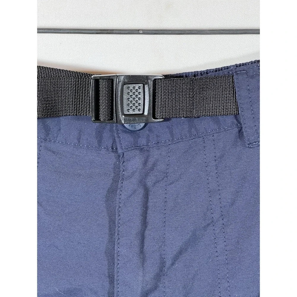 LL Bean Shorts Mens 34 Blue Belted Outdoor Gorpcore Utility Casual Style